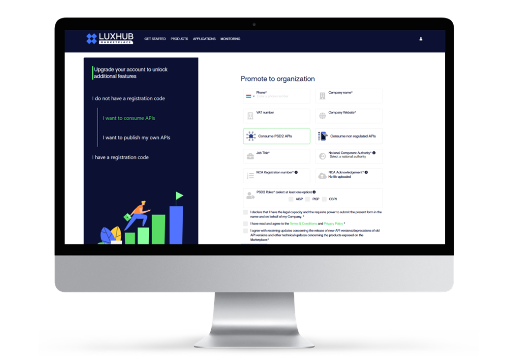 marketplace open finance luxhub developer